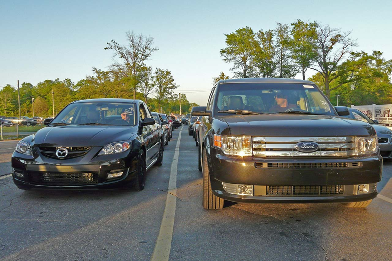 Illustration for article titled EcoBoost Goes Drag: Ford Flex, Lincoln MKS Hit The Strip